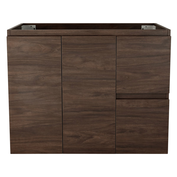 Avisé 900mm Floor Standing Vanity Cabinet with Drawers on the Right Side | Acacia Ash Woodgrain |