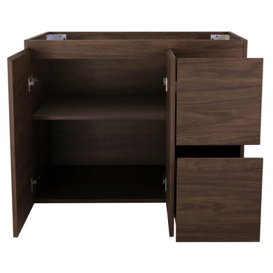 *Clearance* Avisé 900mm Floor Standing Vanity Cabinet with Drawers on the Right Side | Acacia Ash Woodgrain |