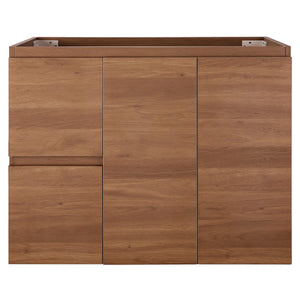 *Clearance* Avisé 900mm Floor Standing Vanity Cabinet with Drawers on the Left Side | Villara Oak Woodgrain |