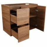 *Clearance* Avisé 900mm Floor Standing Vanity Cabinet with Drawers on the Left Side | Villara Oak Woodgrain |