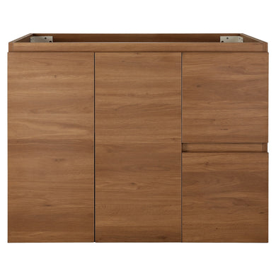 Avisé 900mm Floor Standing Vanity Cabinet with Drawers on the Right Side, Villara Oak Woodgrain *Clearance Stock*