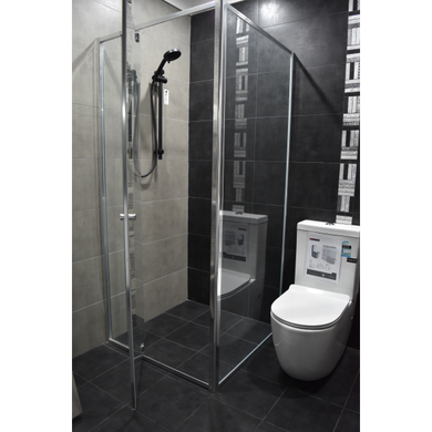 Adjustable Semi-Framed Shower Screens with Pivot Door