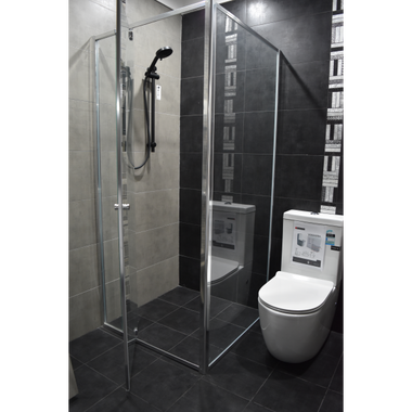 Adjustable Semi-Framed Shower Screens with Pivot Door