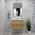 Alles 750mm Wall Hung Vanity Cabinet | Alba Oak Woodgrain |