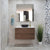 Alles 900mm Wall Hung Vanity Cabinet | Acacia Ash Woodgrain |