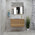 Alles 900mm Wall Hung Vanity Cabinet | Alba Oak Woodgrain |