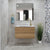 Alles 900mm Wall Hung Vanity Cabinet | Alba Oak Woodgrain |