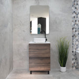 *Clearance* Alles Plus 600mm Floor Standing Vanity Cabinet | Legna Noir Woodgrain |