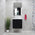 Alles Plus 600mm Wall Hung Vanity Cabinet | Satin Black |