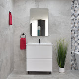 *Clearance* Alles Plus 750mm Floor Standing Vanity Cabinet | Satin White |