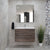 Alles Plus 900mm Wall Hung Vanity Cabinet | Legna Noir Woodgrain |