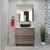 Alles Plus 900mm Floor Standing Vanity Cabinet | Legna Noir Woodgrain |