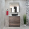 Alles Plus 900mm Floor Standing Vanity Cabinet | Legna Noir Woodgrain |
