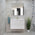 Alles Plus 900mm Wall Hung Vanity Cabinet | Satin White |