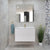 Alles Plus 900mm Wall Hung Vanity Cabinet | Satin White |