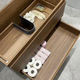 Alles 900mm Wall Hung Vanity Cabinet, Villara Oak Woodgrain *Clearance Stock*