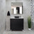 Alles Plus 900mm Floor Standing Vanity Cabinet | Satin Black |