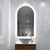 Arco Arch 550mm x 1000mm LED Mirror with Frosted Glass Border and Demister