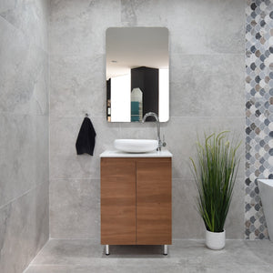 *Clearance* Avisé 600mm Floor Standing Vanity Cabinet | Villara Oak Woodgrain |