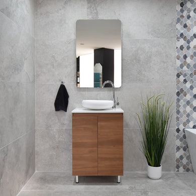 *Clearance* Avisé 600mm Floor Standing Vanity Cabinet | Villara Oak Woodgrain |