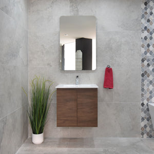 *Clearance* Avisé 600mm Wall Hung Vanity Cabinet | Acacia Ash Woodgrain |