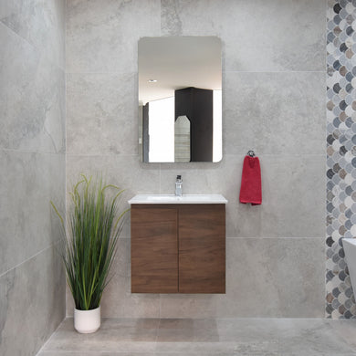 *Clearance* Avisé 600mm Wall Hung Vanity Cabinet | Acacia Ash Woodgrain |