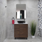 *Clearance* Avisé 750mm Floor Standing Vanity Cabinet with Drawers on the Left Side | Acacia Ash Woodgrain |