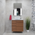 Avisé 750mm Floor Standing Vanity Cabinet with Drawers on the Left Side, Villara Oak Woodgrain *Clearance Stock*