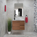 *Clearance* Avisé 750mm Wall Hung Vanity Cabinet with Drawers on the Right Side | Villara Oak Woodgrain |