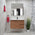 Avisé 900mm Wall Hung Vanity Cabinet with Drawers on the Right Side | Villara Oak Woodgrain |