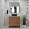 Avisé 900mm Floor Standing Vanity Cabinet with Drawers on the Right Side | Villara Oak Woodgrain |