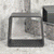 Tera Soft Square Artificial Stone Stool | Matte Charcoal |