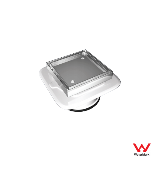Bermuda Mega Smart Tile Waste, 50mm - 100mm Outlet, Chrome
