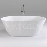 Brighton Slim 1500mm Oval Freestanding Bath, Gloss White *Clearance Stock*