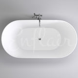 Brighton Slim 1700mm Oval Freestanding Bath, Gloss White *Clearance Stock*