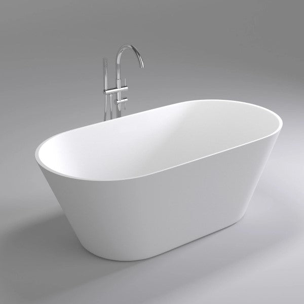 Brighton 1600mm Oval Freestanding Bath, Gloss White