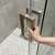 Rio Frameless Shower Screen with Sliding Door | Brushed Brass (Gold) |