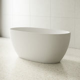 Egg Oval 1400mm Freestanding Bath, Gloss White