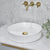 Circa Round Fluted 405mm Above-Counter Basin, Gloss White