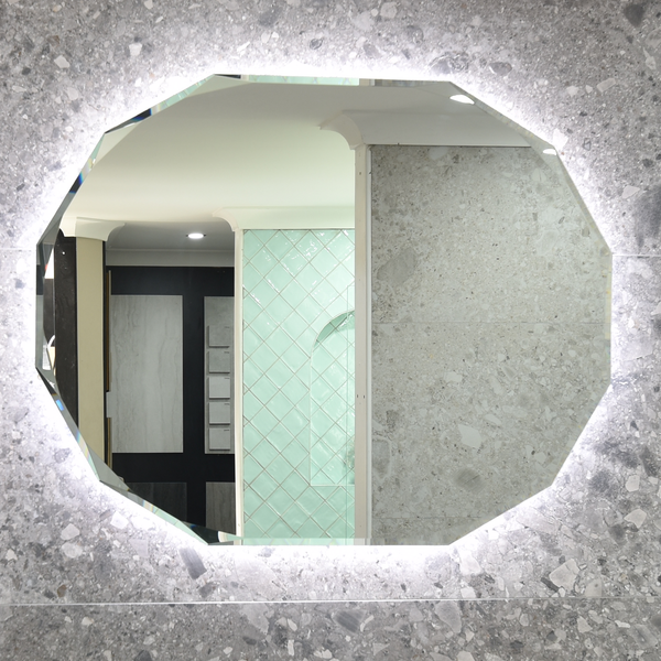 Classic Jewel LED Mirror with Jewelled Edge and Demister | 3 Sizes, 450mm, 600mm and 800mm |