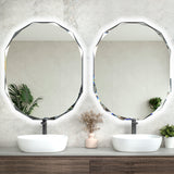 Classic Jewel LED Mirror with Jewelled Edge and Demister | 3 Sizes, 450mm, 600mm and 800mm | *Clearance Stock*