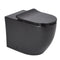 Corto Q Wall Faced Toilet Pan (Compatible with Cistern Behind the Wall) | Matte Black |