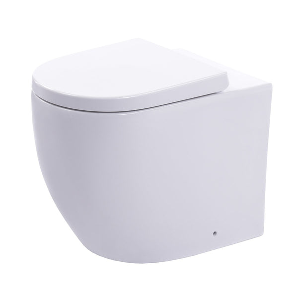 Corto Q Wall Faced Toilet Pan (Compatible with Cistern Behind the Wall) | Gloss White |