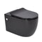 Corto Q Wall Hung Toilet Pan (Compatible with Cistern Behind the Wall) | Matte Black |