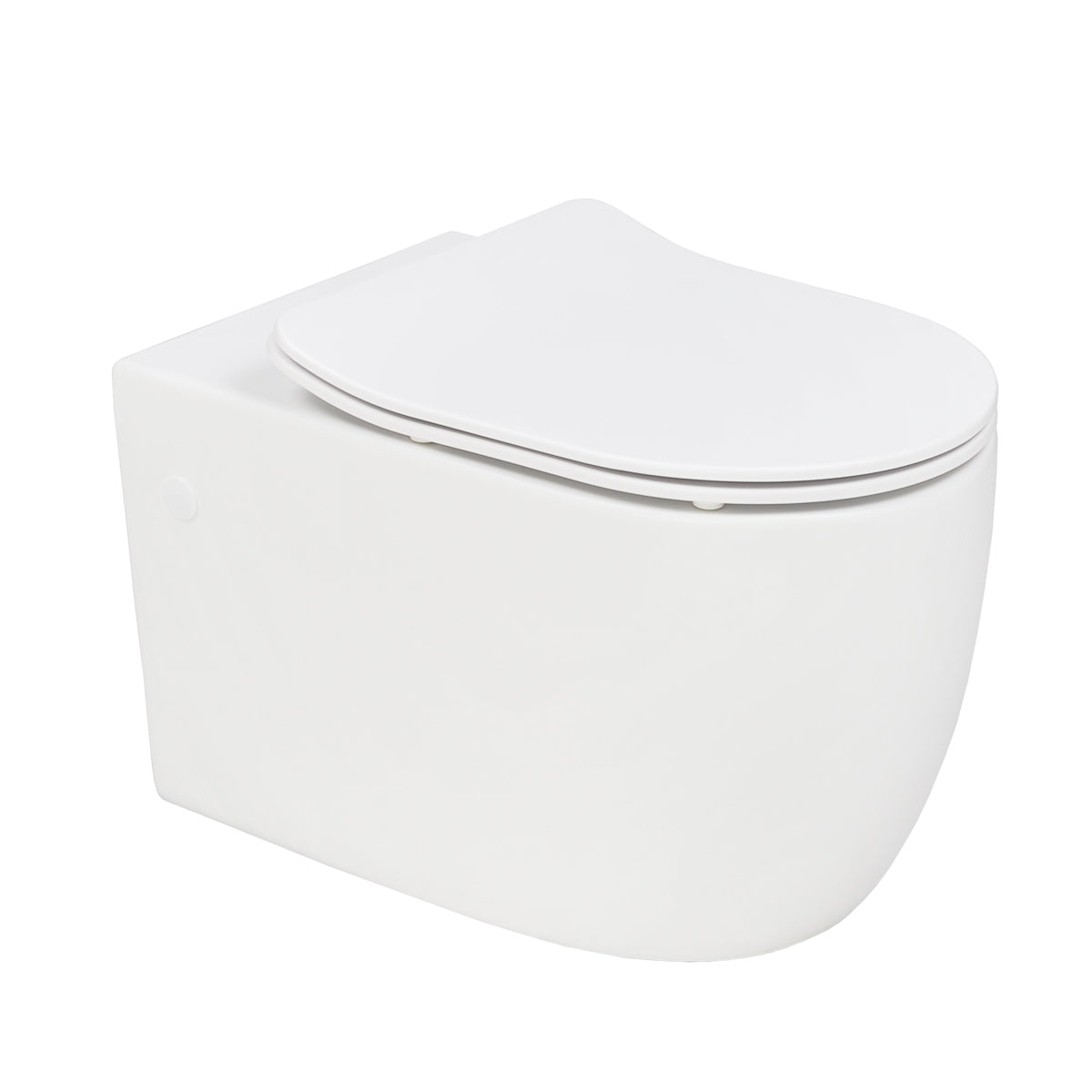 Corto Q Wall Hung Toilet Pan for In-Wall Cistern, Matte White