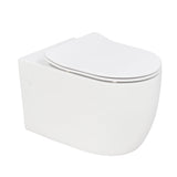 Corto Q Wall Hung Toilet Pan (Compatible with Cistern Behind the Wall) | Gloss White |