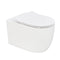 Corto Q Wall Hung Toilet Pan (Compatible with Cistern Behind the Wall) | Gloss White |