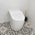 Corto Q Wall Faced Toilet Pan (Compatible with Cistern Behind the Wall) | Matte White |