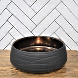Zeus Black & Bronze 410mm Basin | Above Counter |