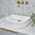 Dee Arch Fluted 410mm x 365mm Above-Counter Basin, Gloss White